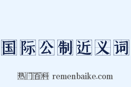 国际公制近义词是什么意思的图片